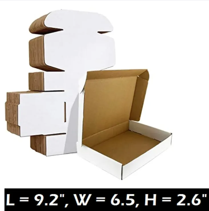 Shipping Boxes Size 9.2 * 6.5 * 2.6 Inch Bundle of 10 & 20 Box - Packing Material