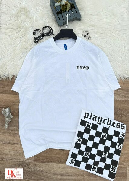 T-shirt unisexe blanc graphique