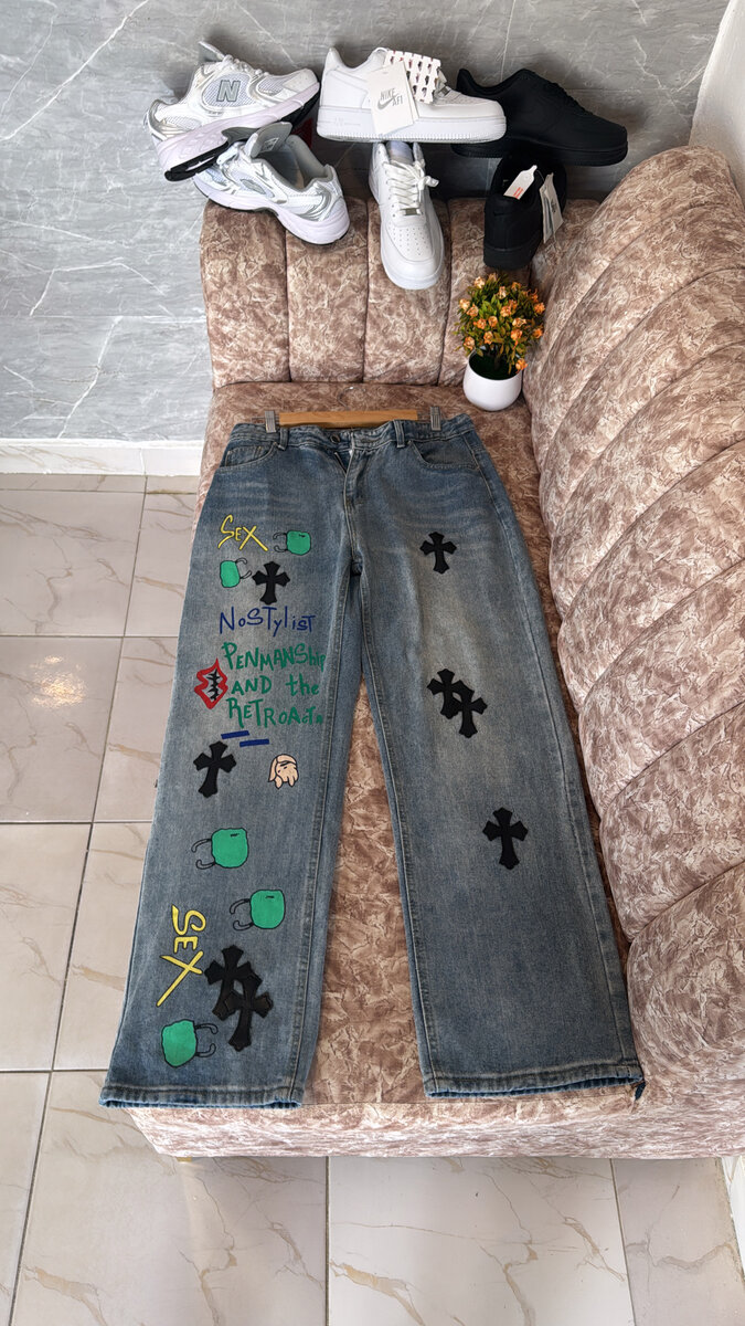 Jeans streetwear artistiques