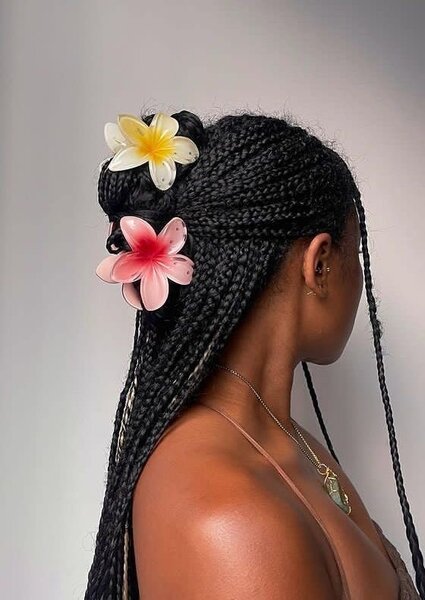 Pince à cheveux en fleur