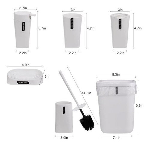 Ensemble d'accessoires de salle de bain