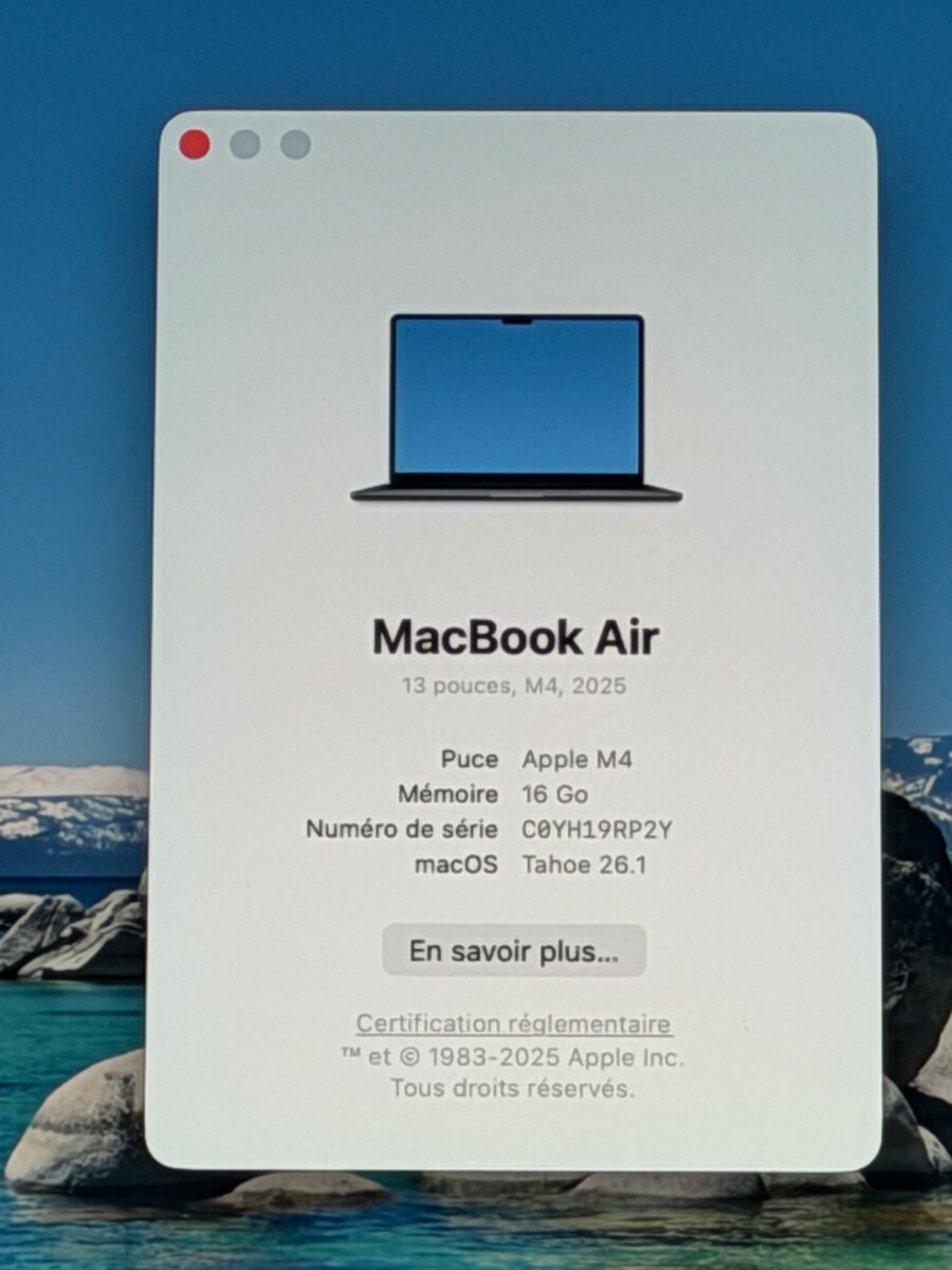 MacBook Air 13 pouces, M4