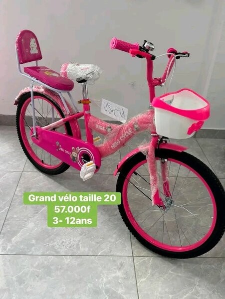 Vélo Enfant Rose 3-12 Ans