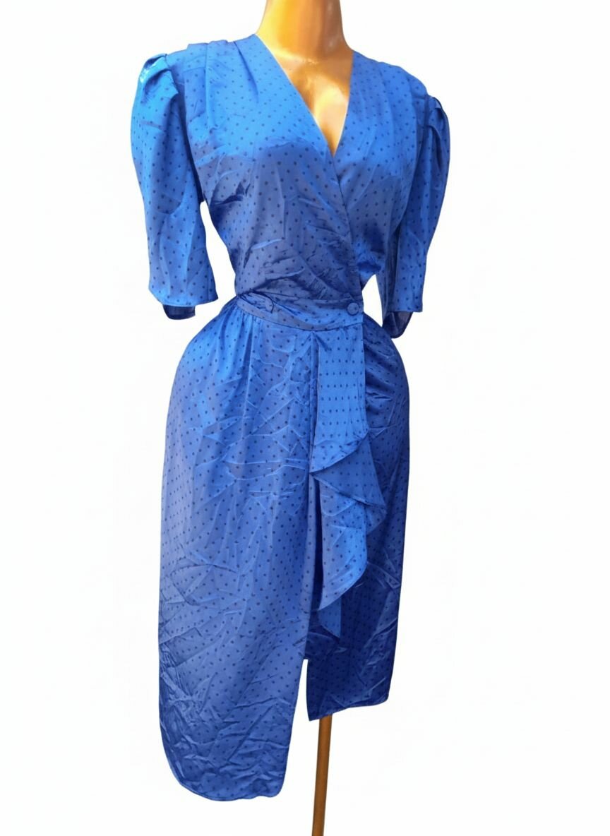 Robe bleu élégante femme