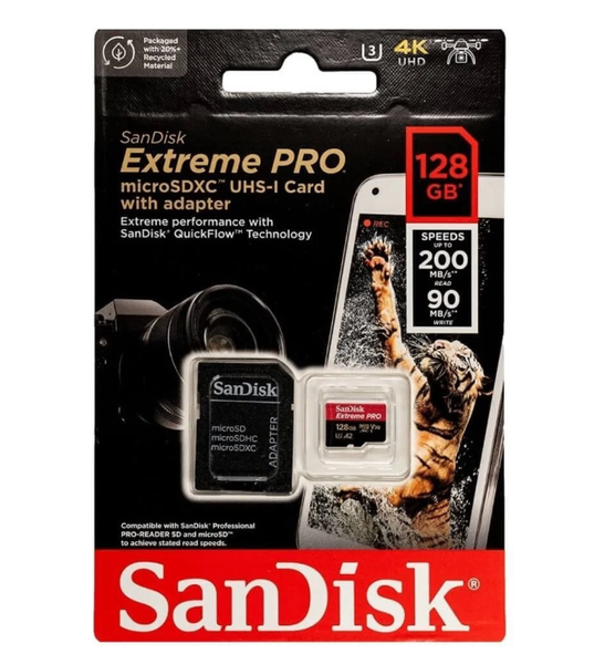Carte MicroSD SanDisk Extreme PRO 128Go