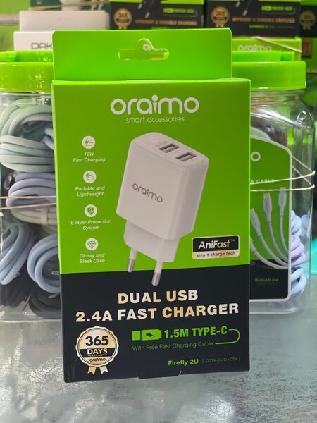 Oraimo Chargeur Rapide Dual USB