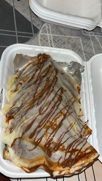 Crêpes roulées au chocolat