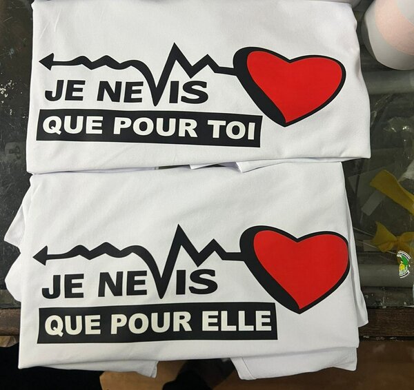 T-shirt amour Saint-Valentin