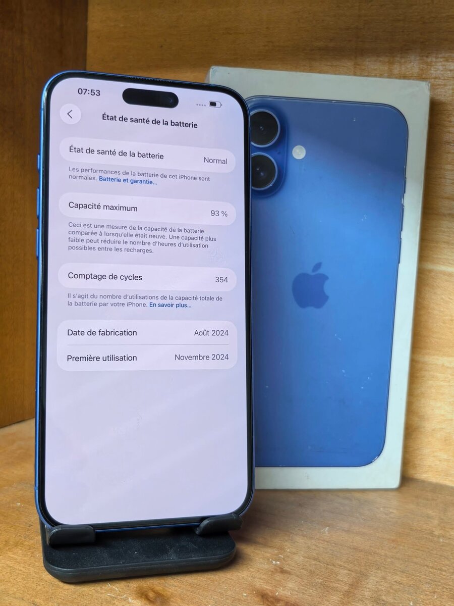 Smartphone Apple Bleu Dernier Modèle