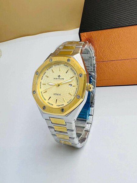 Montre luxe acier inoxydable