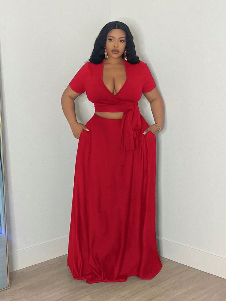 Robe longue taille plus élégante