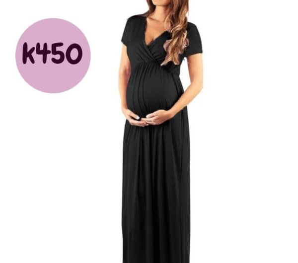 Maternity dress, black