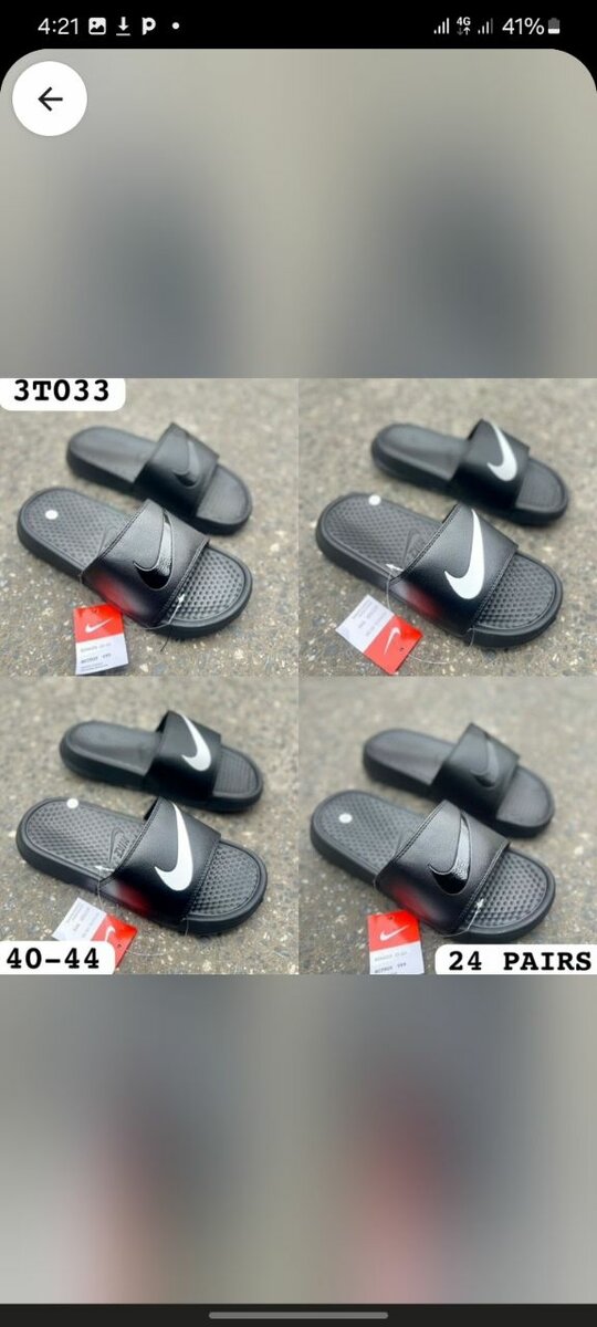 Adidas and nike slippers