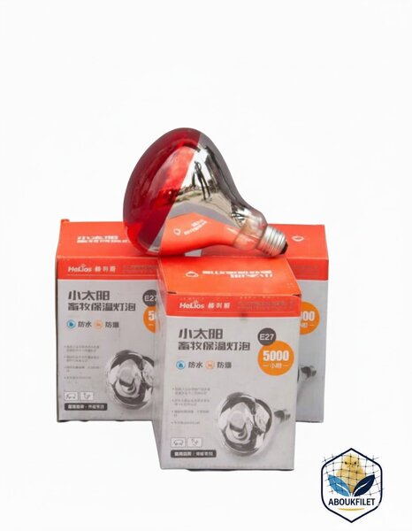 Ampoule Chauffante Rouge E27