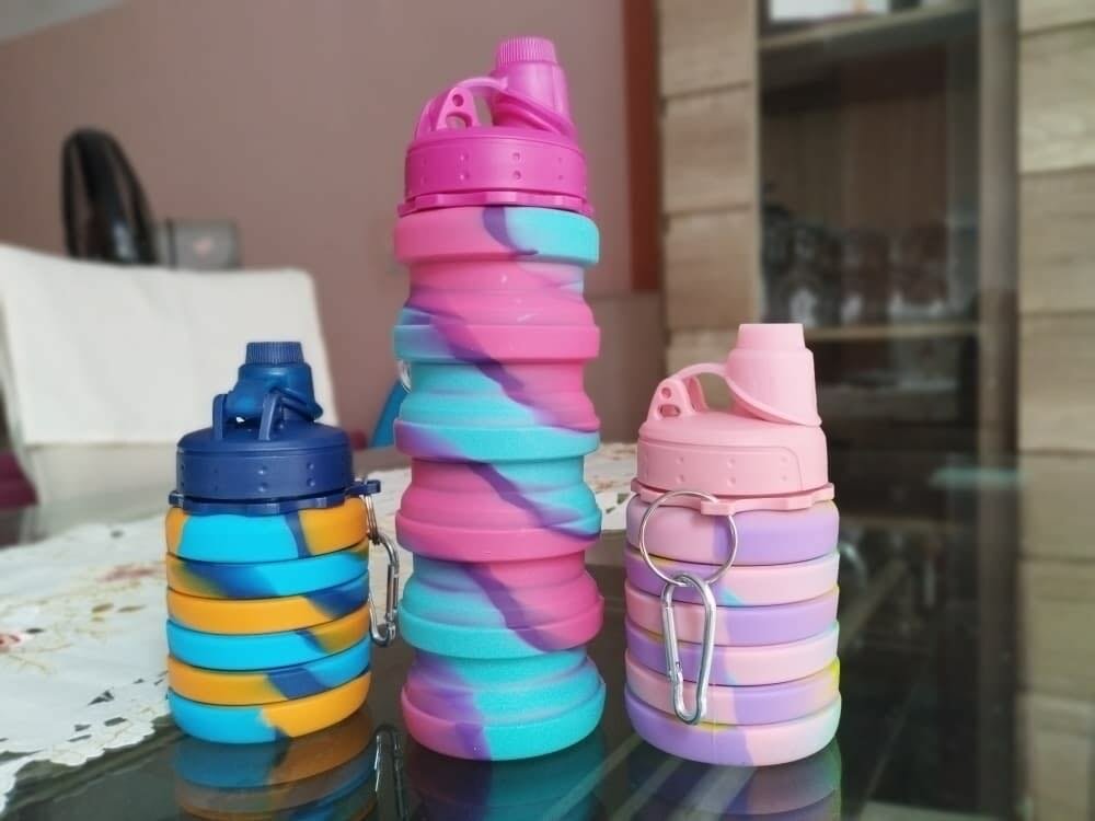 Gourde pliable colorée