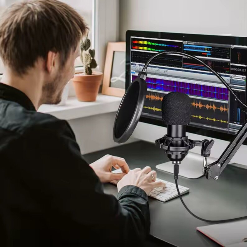 Kit microphone USB podcast