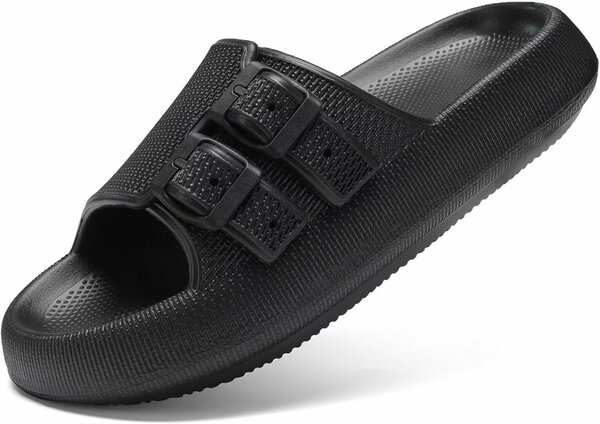 Sandales Noires Confort Homme
