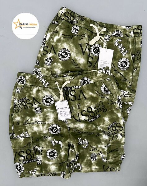 Shorts décontractés verts homme