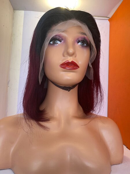 two tone straight hair