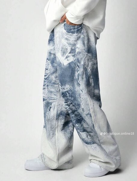 Jeans larges style urbain pour hommes