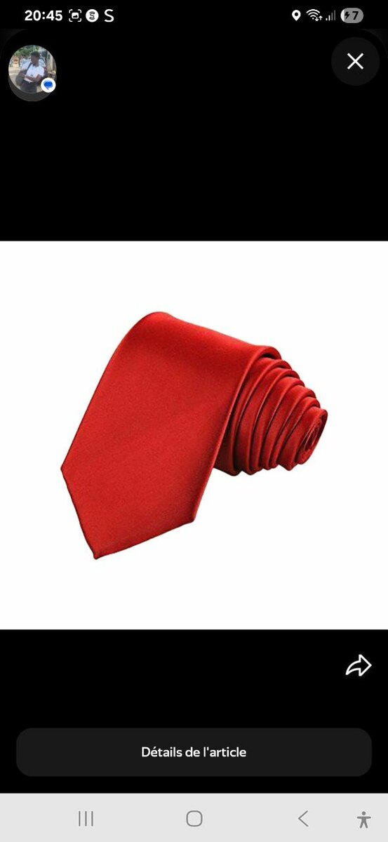 Cravate en soie élégante