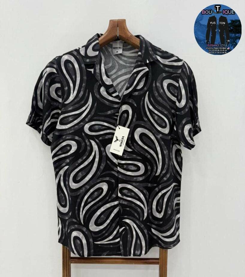 Chemise estivale imprimée homme