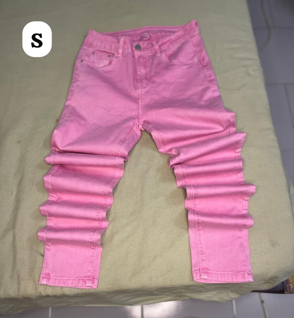 Jeans roses pour filles