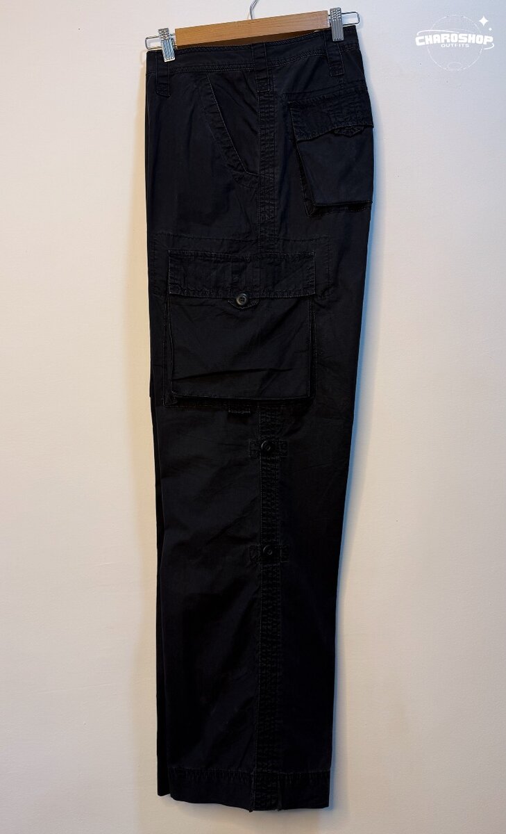 Pantalon cargo noir homme