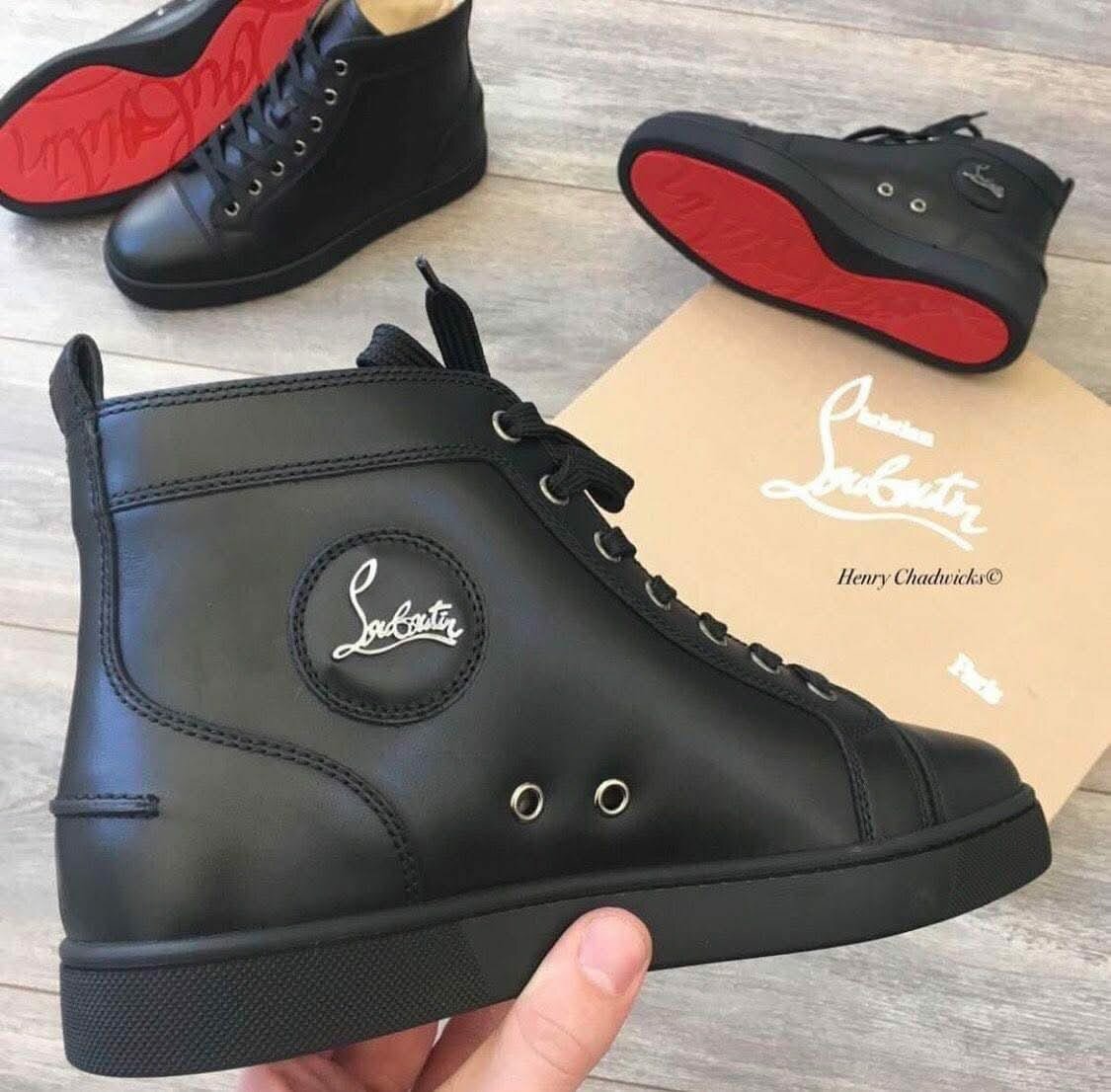 Baskets montantes noires homme