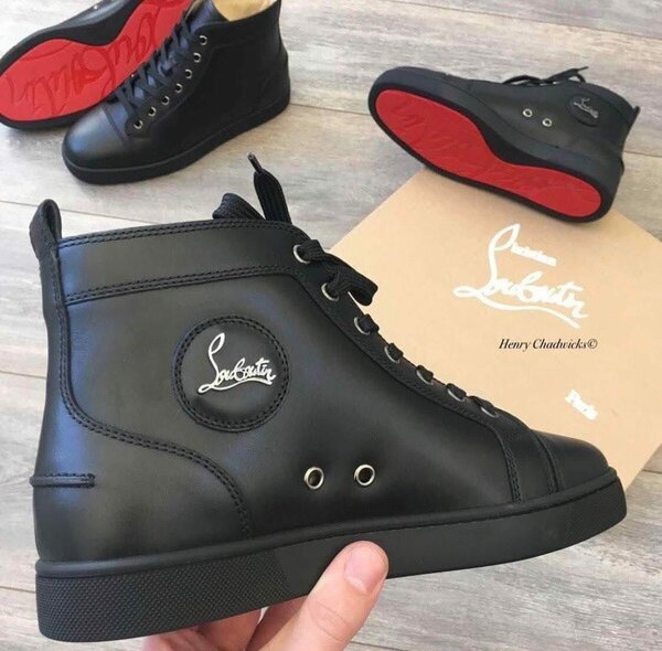Baskets montantes noires homme