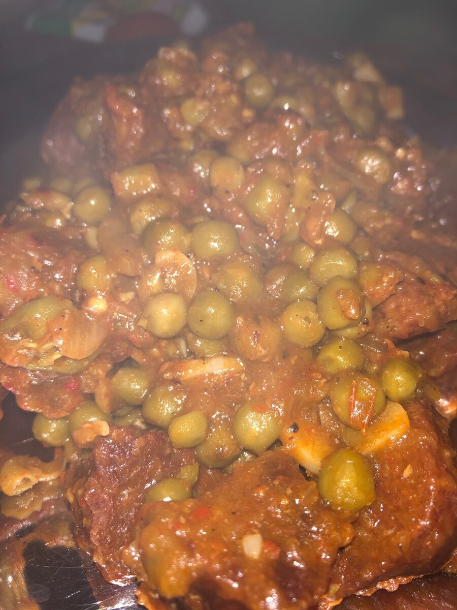 Sauté de porc aux petits pois