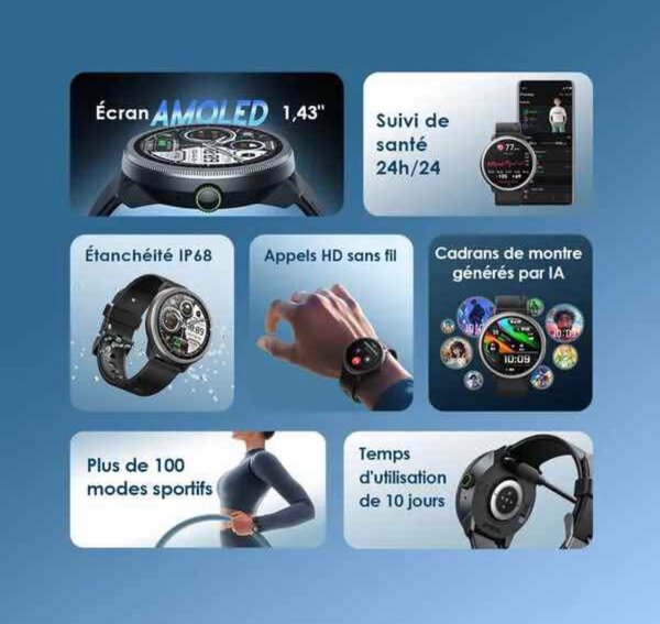 Montre Connectée Watch 5R