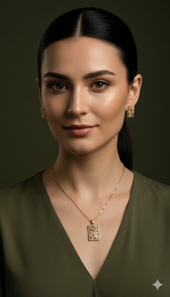 Collier acier avec pendentif