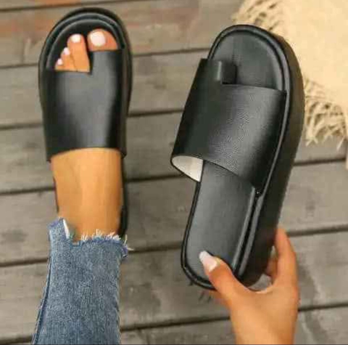 Claquettes plate-forme colorées pour femmes