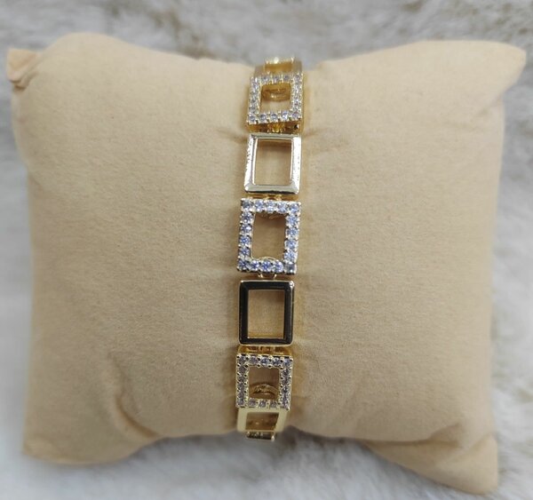 Bracelet en or et cristal