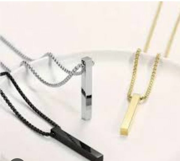 Collier Pendentif Barre Minimaliste