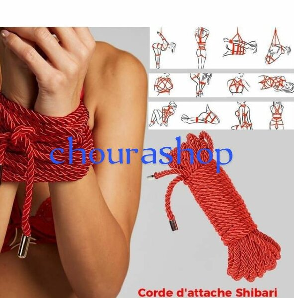 Corde Shibari Rouge Durable
