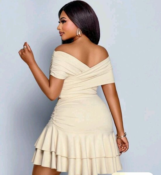 Robe Évasée Épaules Dénudées