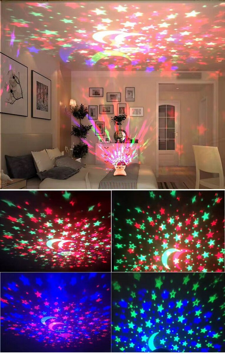 Lampe Projecteur Étoilé Music