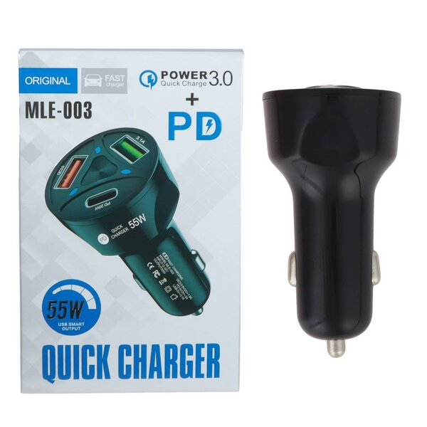 Chargeur voiture rapide 55W