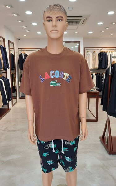 T-shirt marron Lacoste