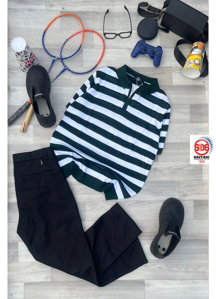 Polo rayé homme élégant