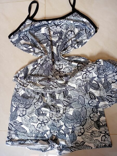 Combishort imprimé floral