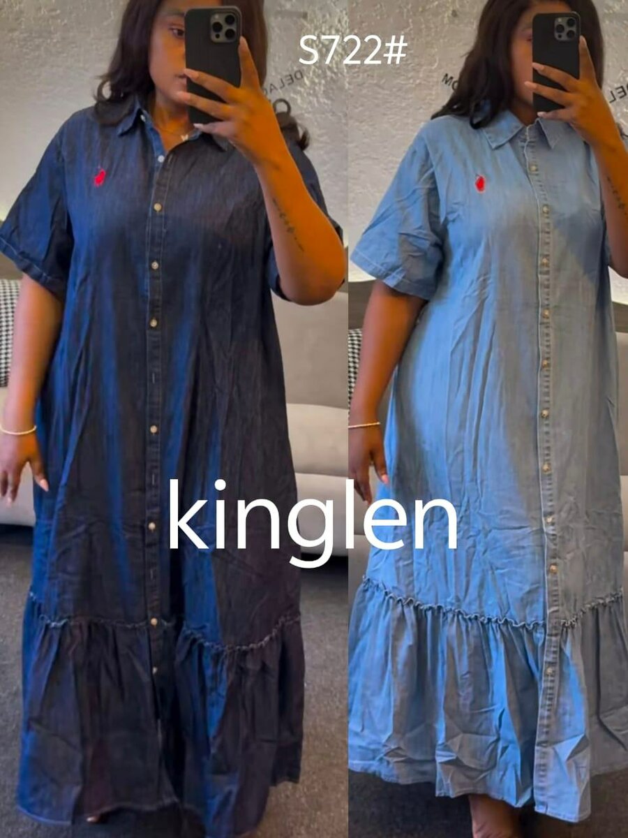 Robe en jean décontractée