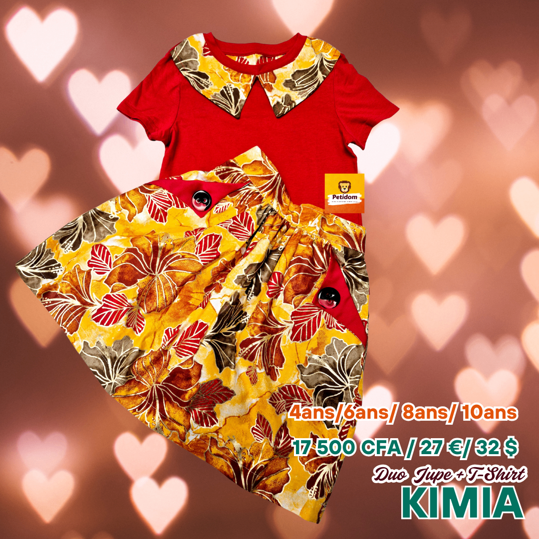 Ensemble Fille Jupe et T-Shirt