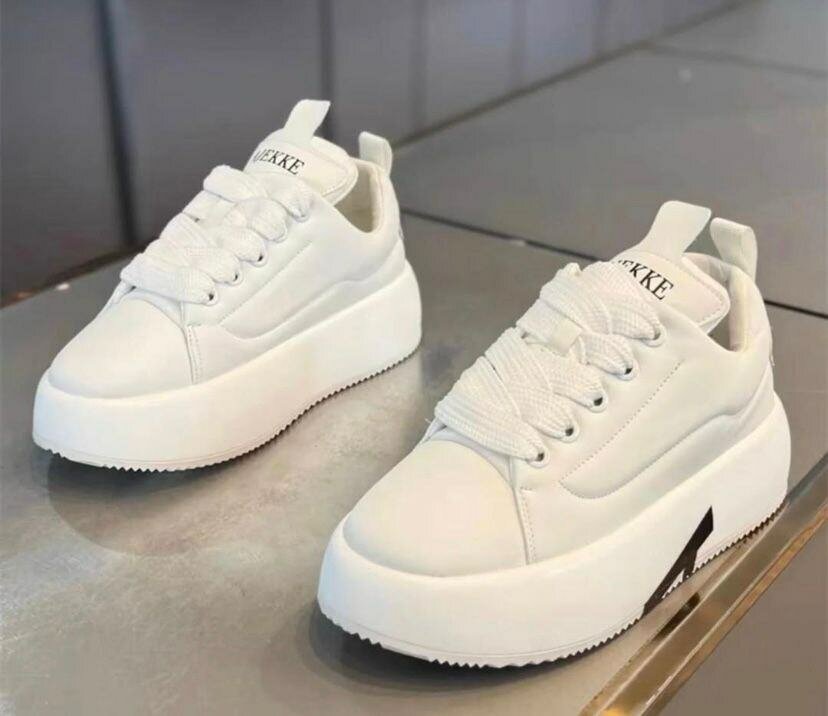 Sneakers plateforme blanches