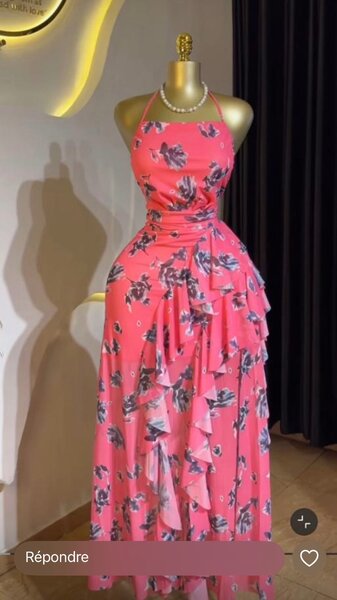 Robe longue florale élégante