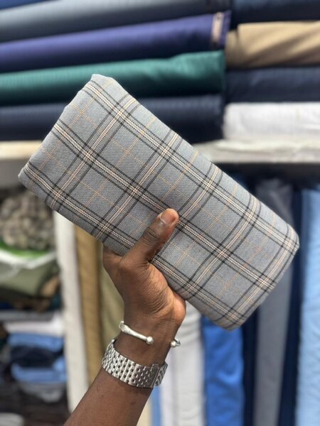 Tissu carreaux pour chemise homme