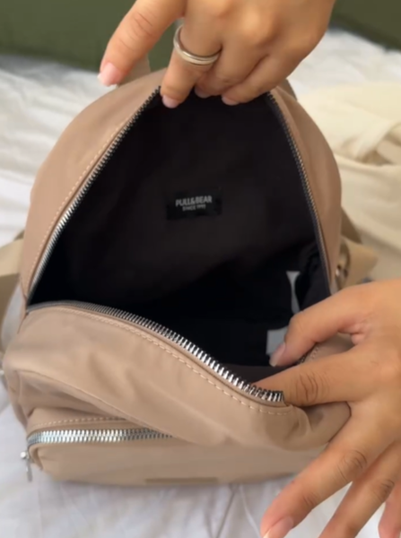 Базовый рюкзак от PULL&BEAR бежевый