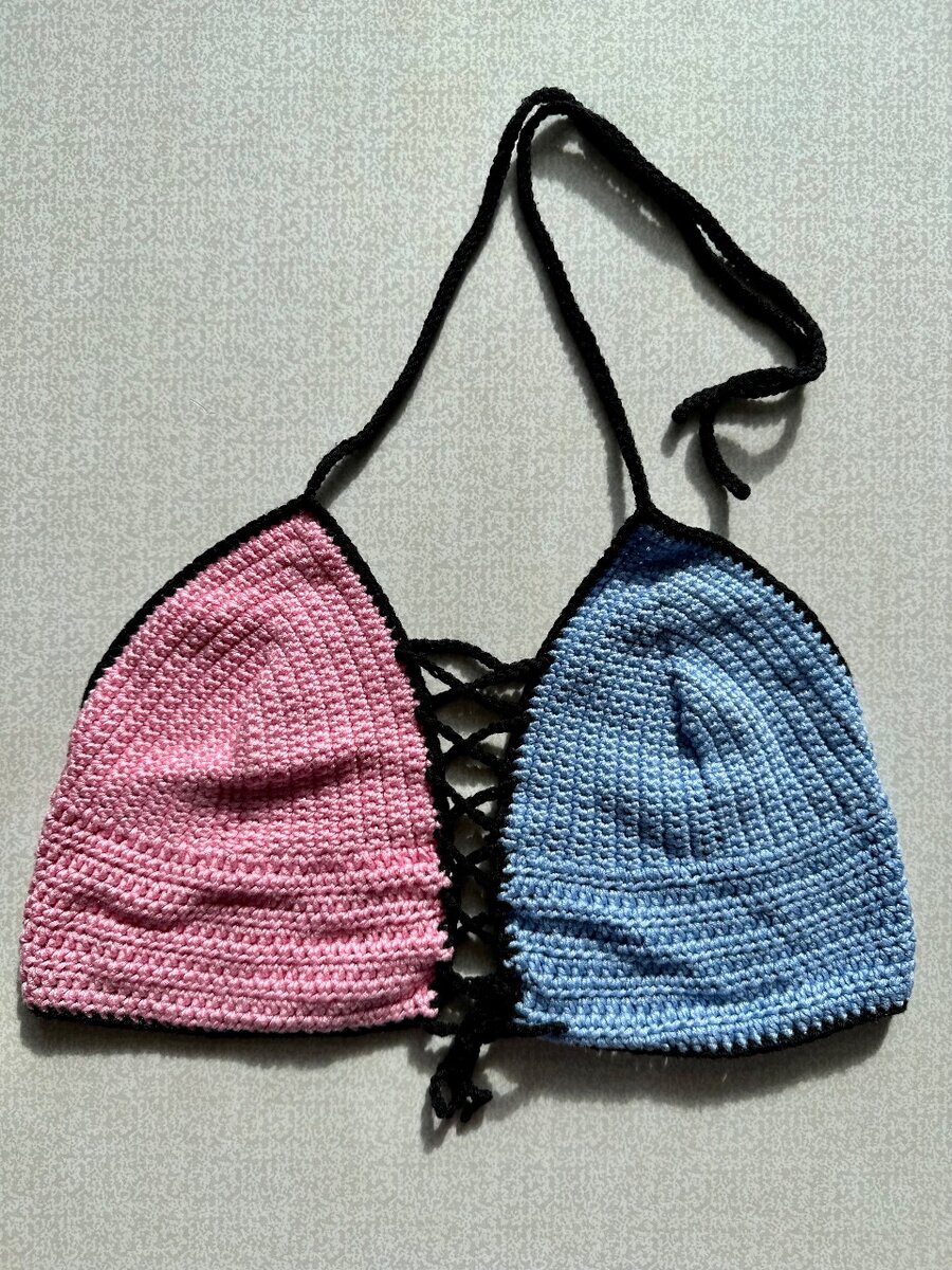 Вязаный бралет/топ HarleyQuinn